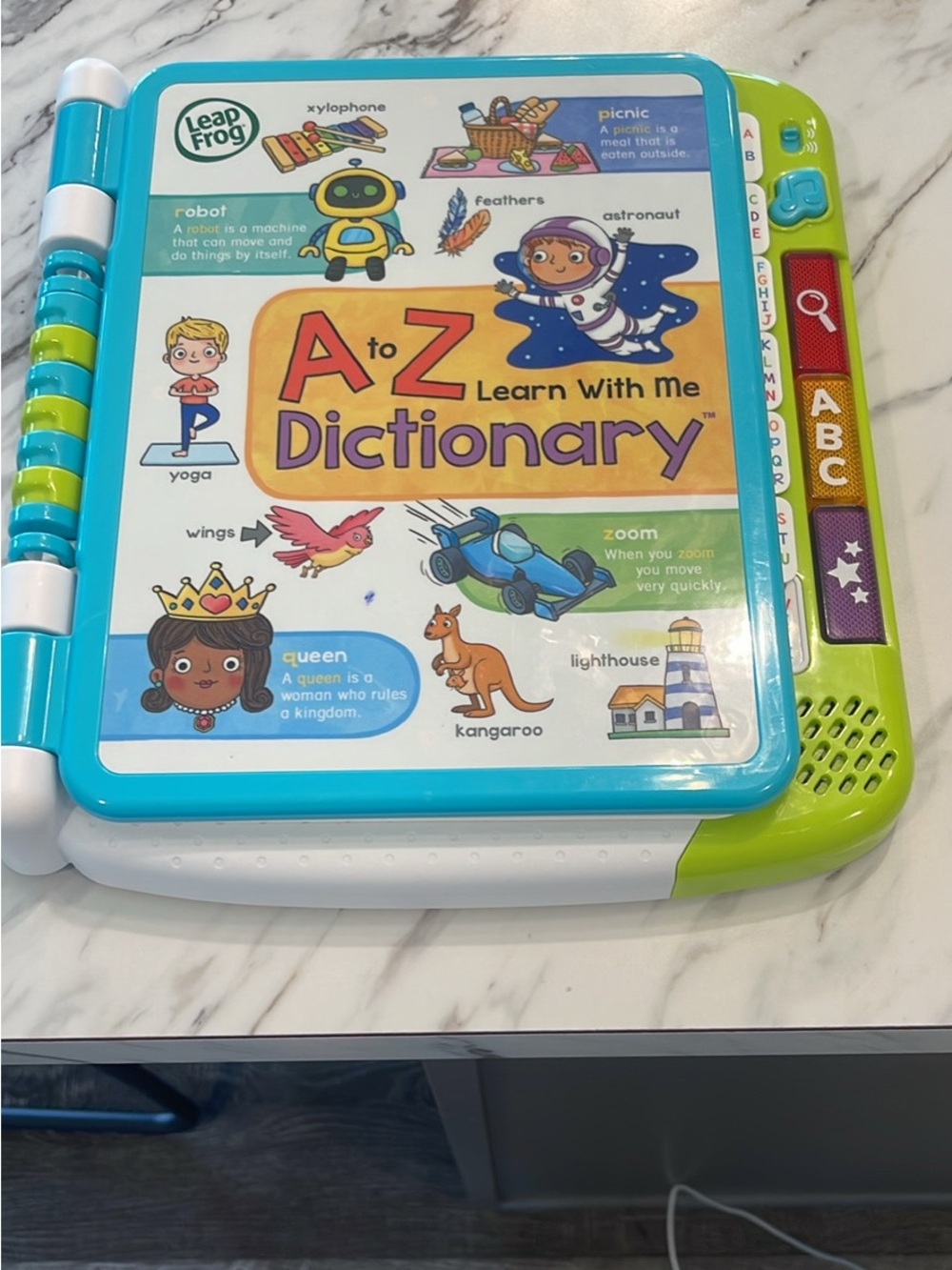 Fisher-Price A to Z Learn With Me Dictionary - Teal, Blue & Lime